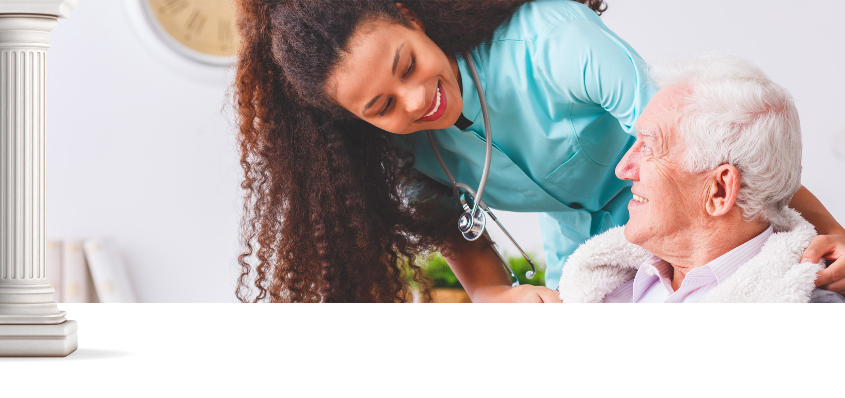 Homecare nurse aide with senior home health patient in Melbourne, FL